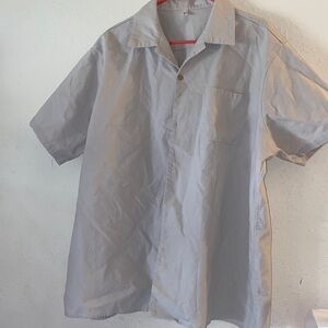 Men’s size XXXL CoofAndy khaki button down shirt T22
